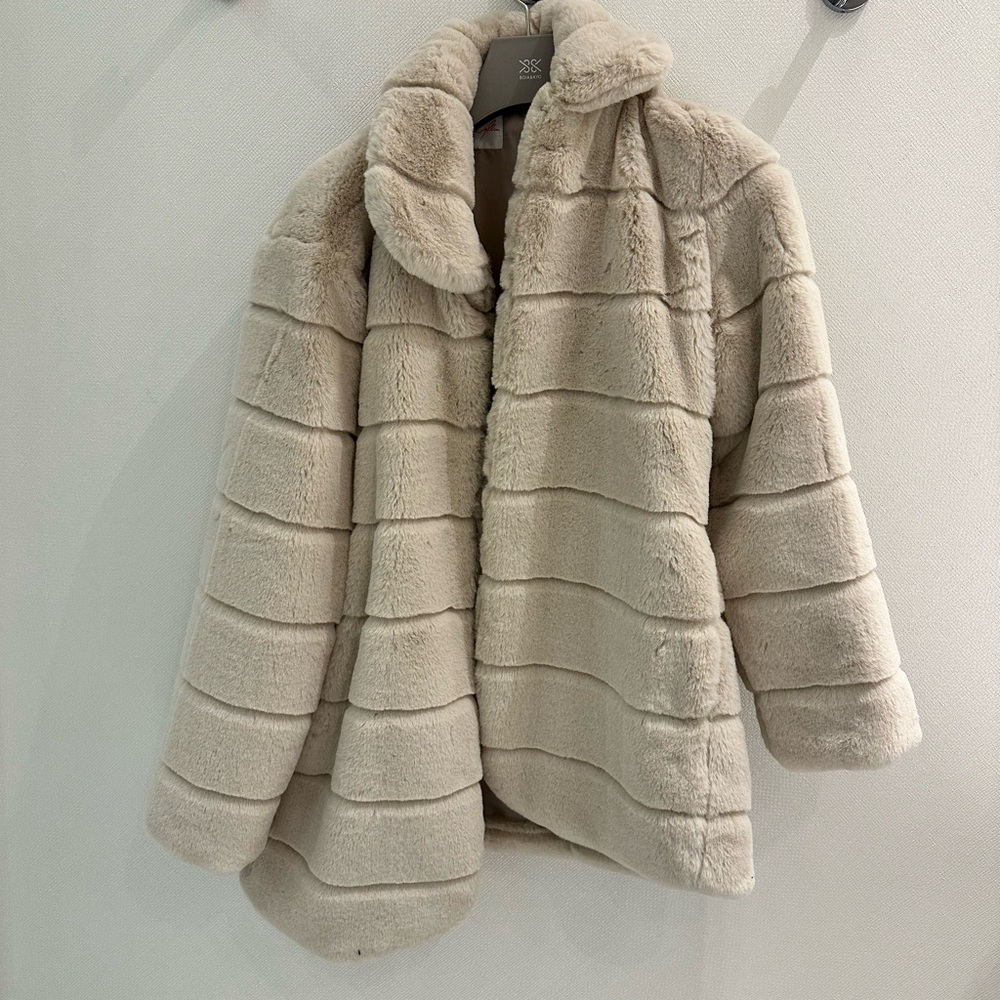 Joe Fresh x Jillian Harris Cream Teddy Jacket